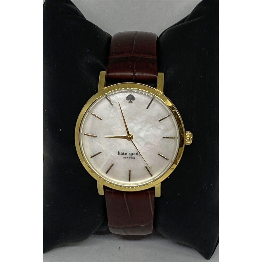 Kate Spade 0535 Women's Leather Analog Mother of Pearl Dial Quartz Watch XX912